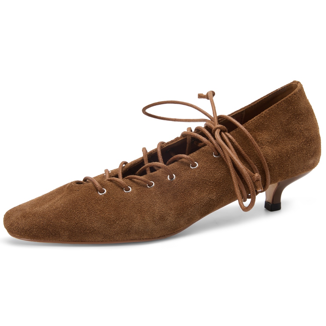 Women'S Shoes Naturalizer - Women's natural suede leather square toe