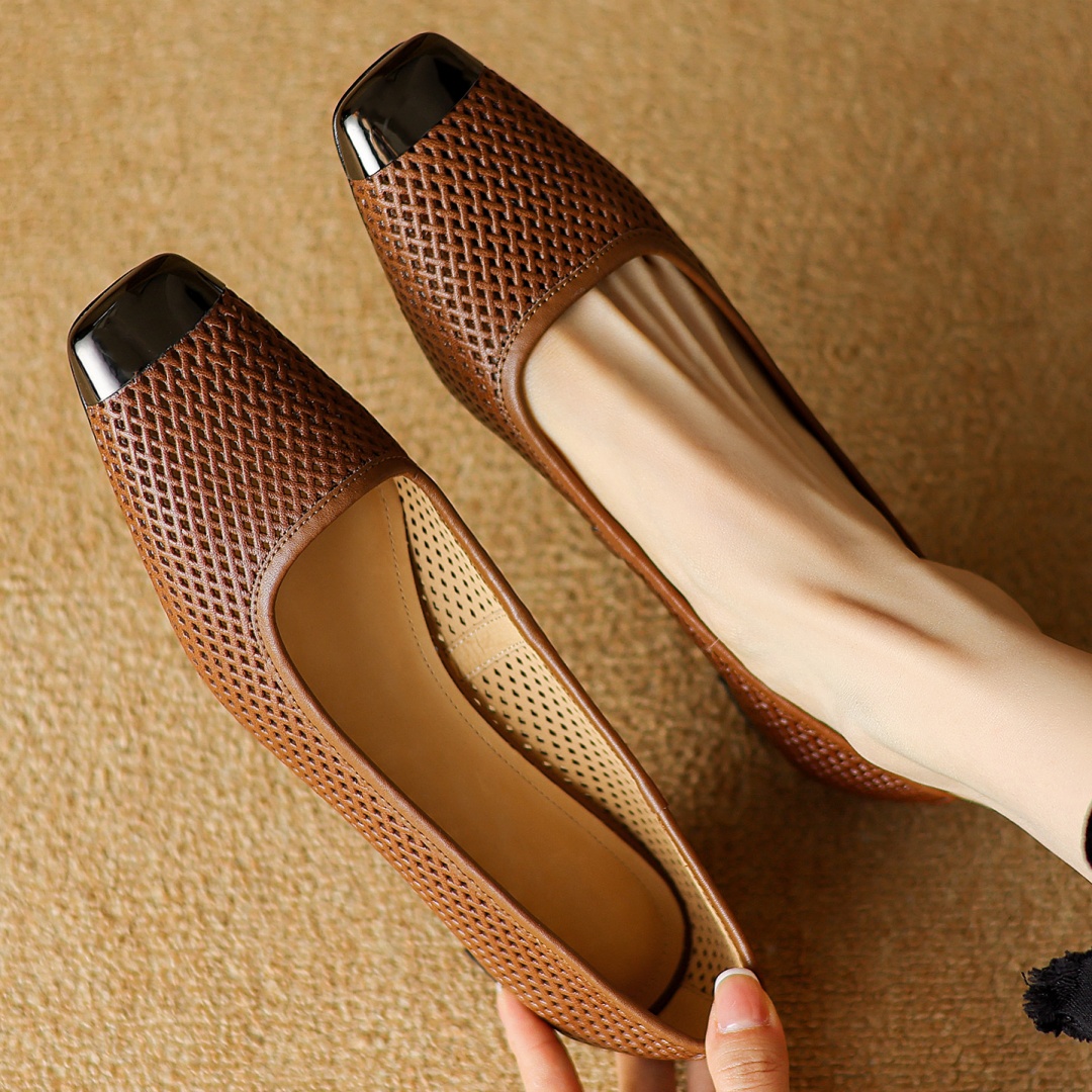 Women'S Shoes Plus Size - Plus size 34-41 women's hollow-out sheepskin