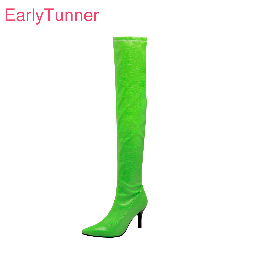 Women'S Shoes In Size 12 - Winter New Mature Green Black Women