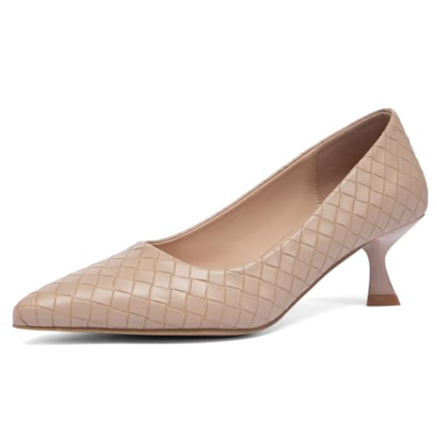 Women'S Shoes For Work - Women's Kitten Heels Pumps - Pointed