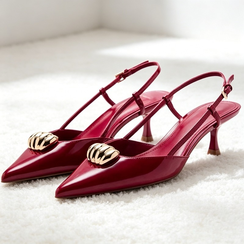 Women Shoes Mules - Luxury Brand Designer Pointed Toe Sandals