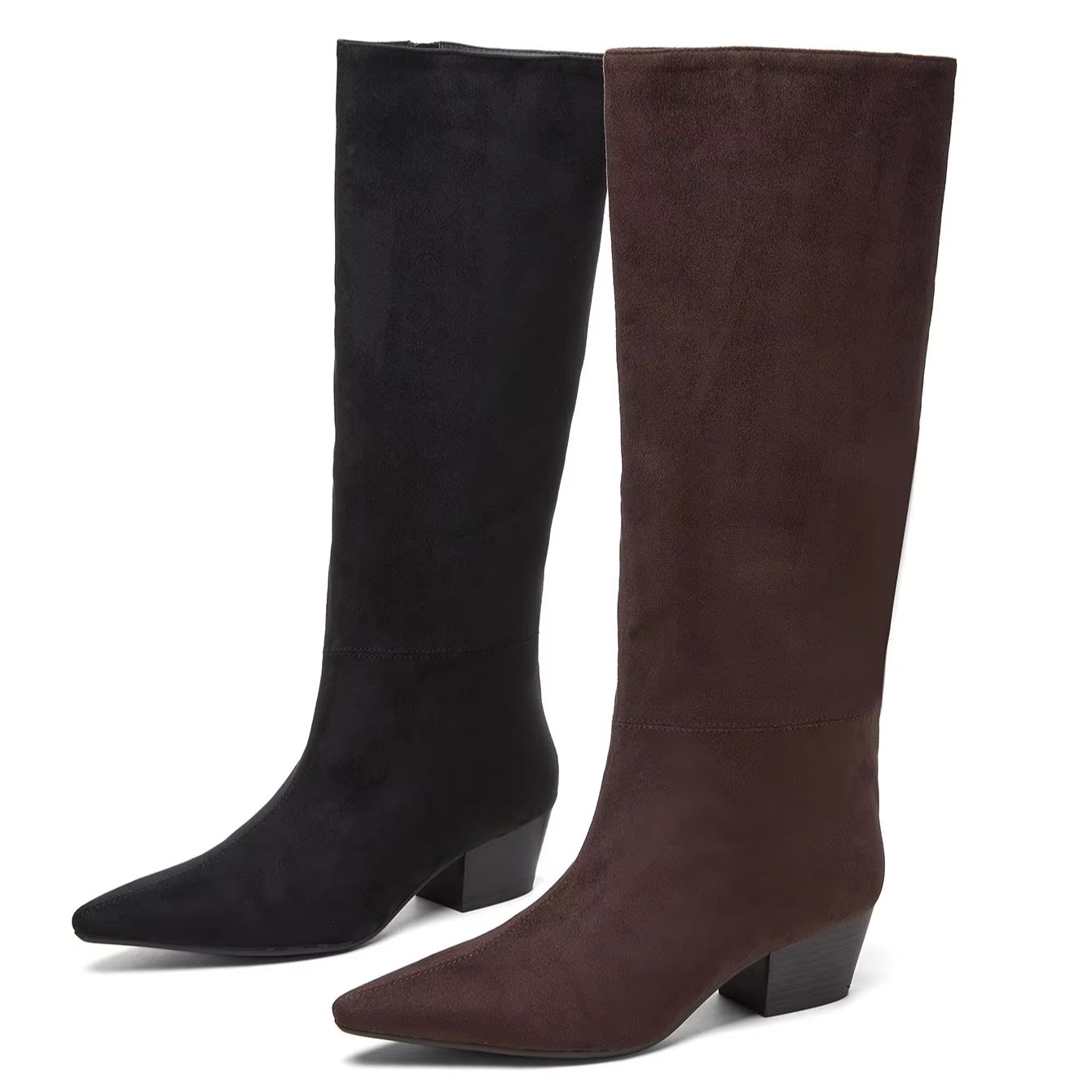 Western Cowgirl Boot - Women's Maillard Vintage Knight Boots, Suede