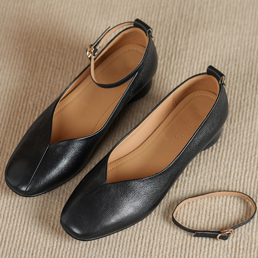 danxuefei women's sheepskin sq – обзор и цена Ankle Strap Heels