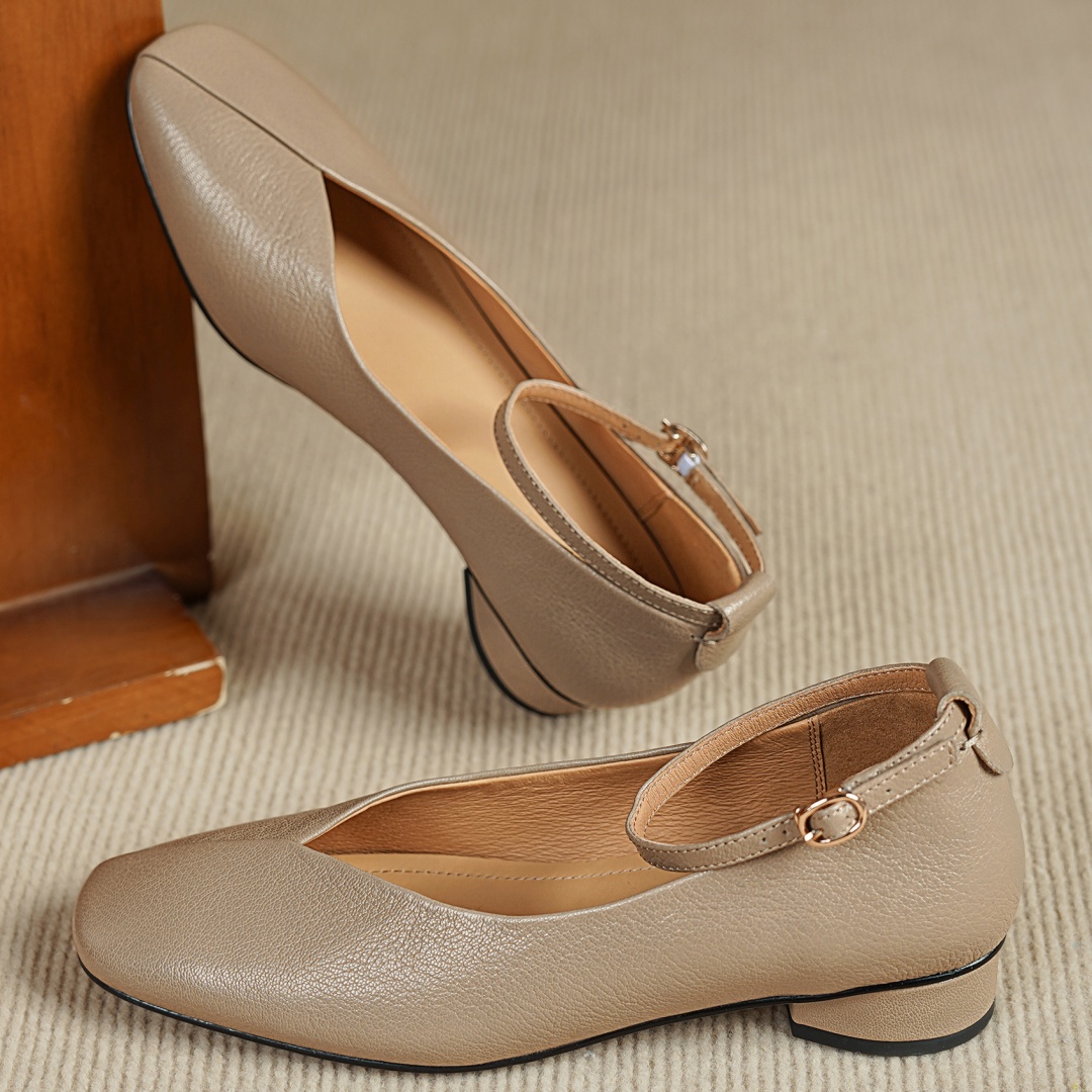 danxuefei women's sheepskin sq – обзор и цена Ankle Strap Heels