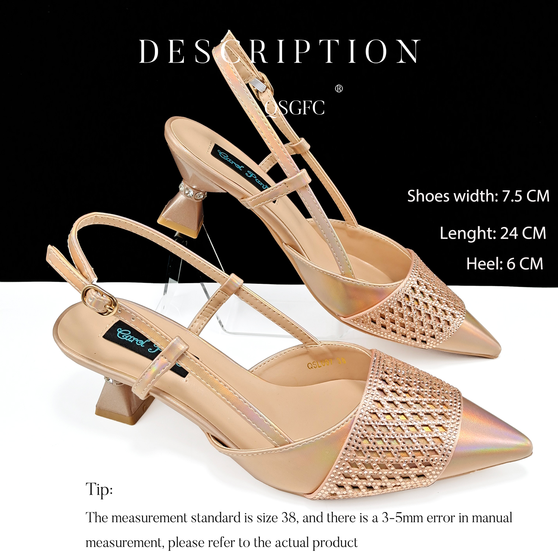 Nigeria Fashion Rhinestone-enc – обзор и цена Women Shoes Ysl