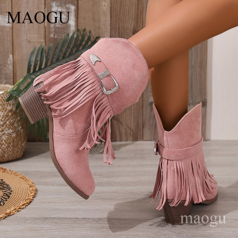 Women's Suede Fringe Cowboy An – обзор и цена Western Cowgirl Boot
