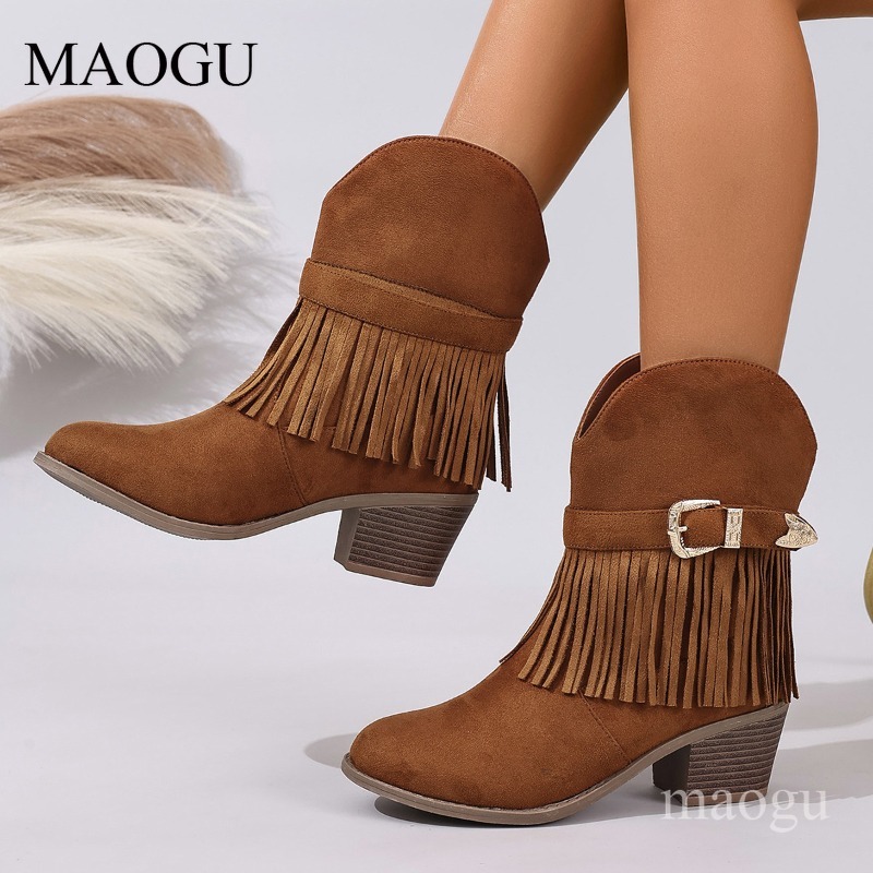 Women's Suede Fringe Cowboy An – обзор и цена Western Cowgirl Boot