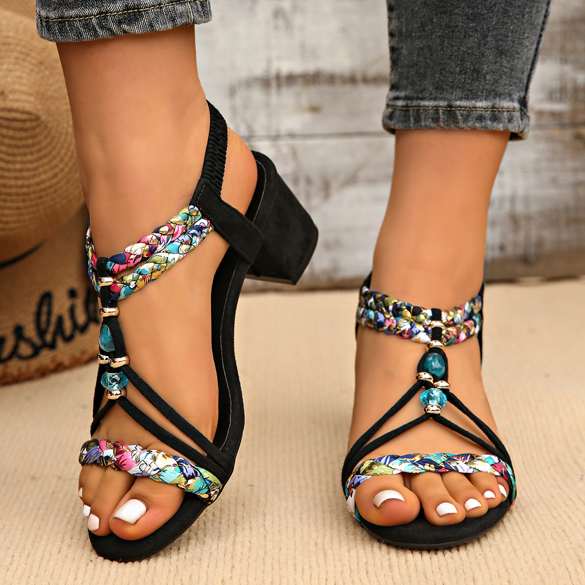 Plus Size 42 Bohemian Beaded S – обзор и цена Women'S Shoes Plus Size