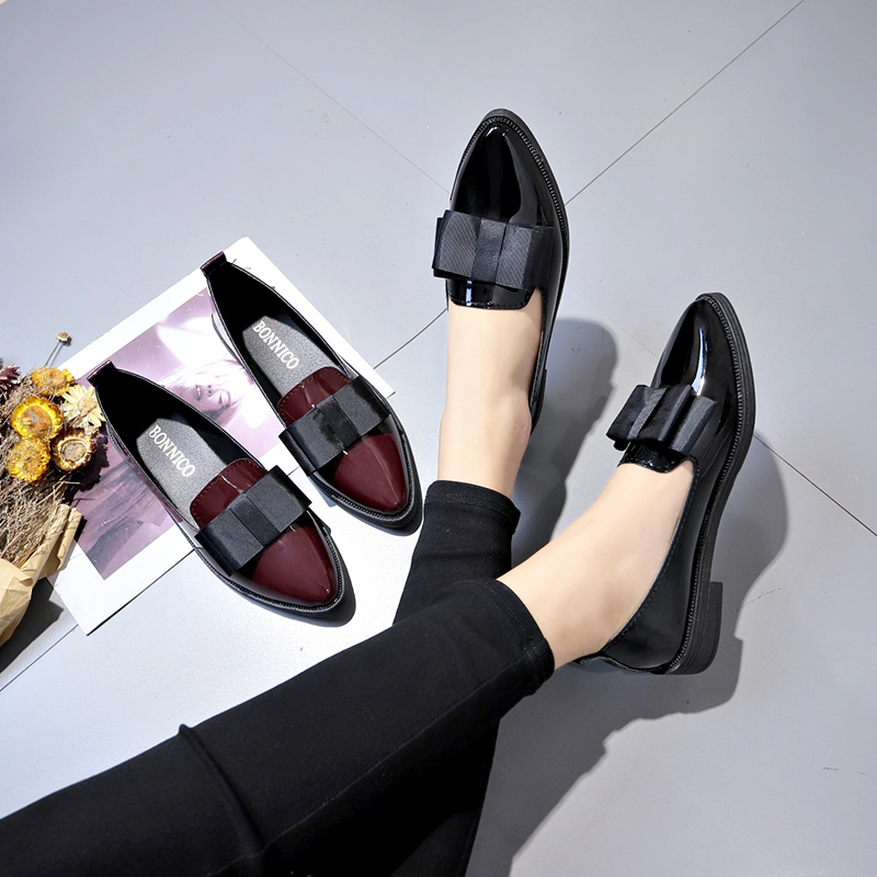 Black/ Wine Red Patent Leather – обзор и цена Women Shoes Black