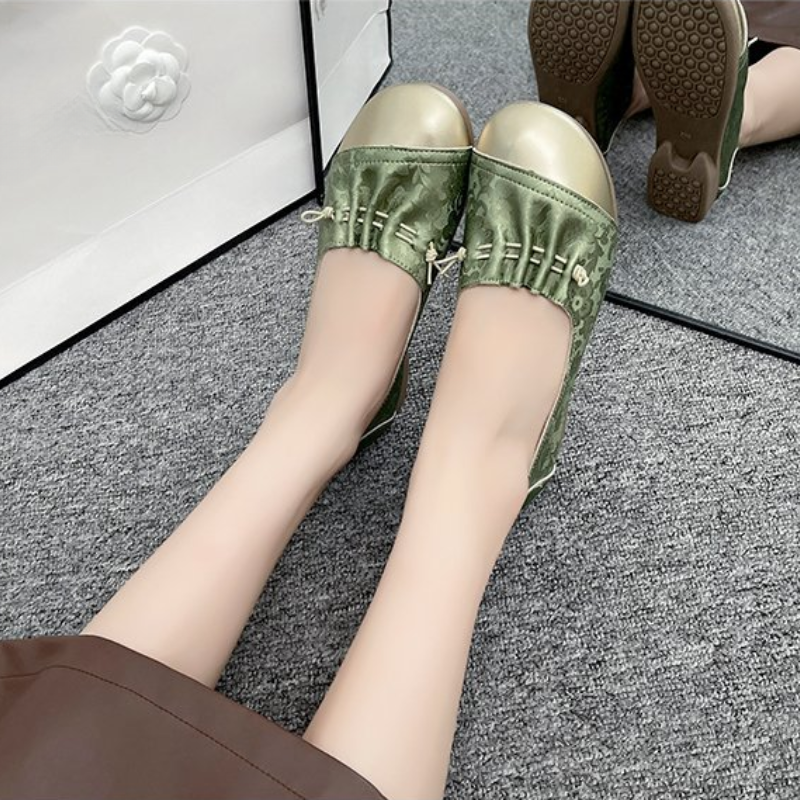 Chinese Style Color Block Slip – обзор и цена Women'S Shoes For Work