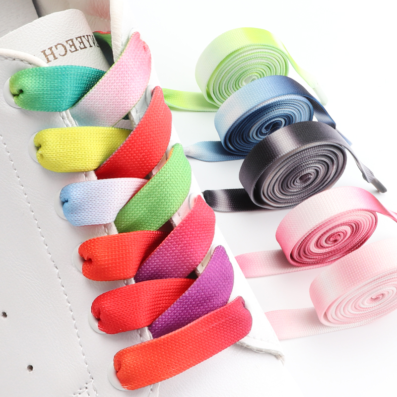 Rainbow Gradient Flat Shoelace – обзор и цена Women Shoes Mk
