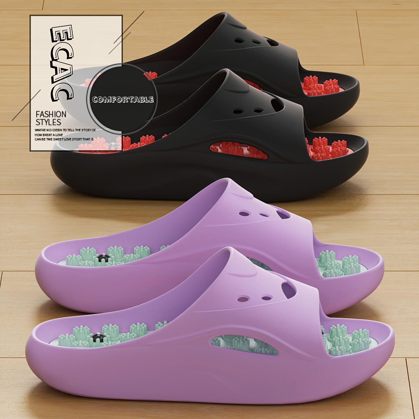 Women Men EVA Massage Slippers – обзор и цена Women'S Shoes Non Slip
