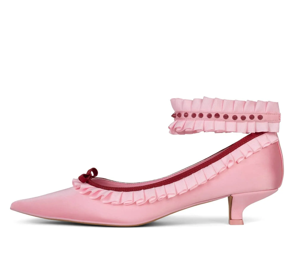 Soft Playful Style Blush Satin – обзор и цена Ankle Strap Heels
