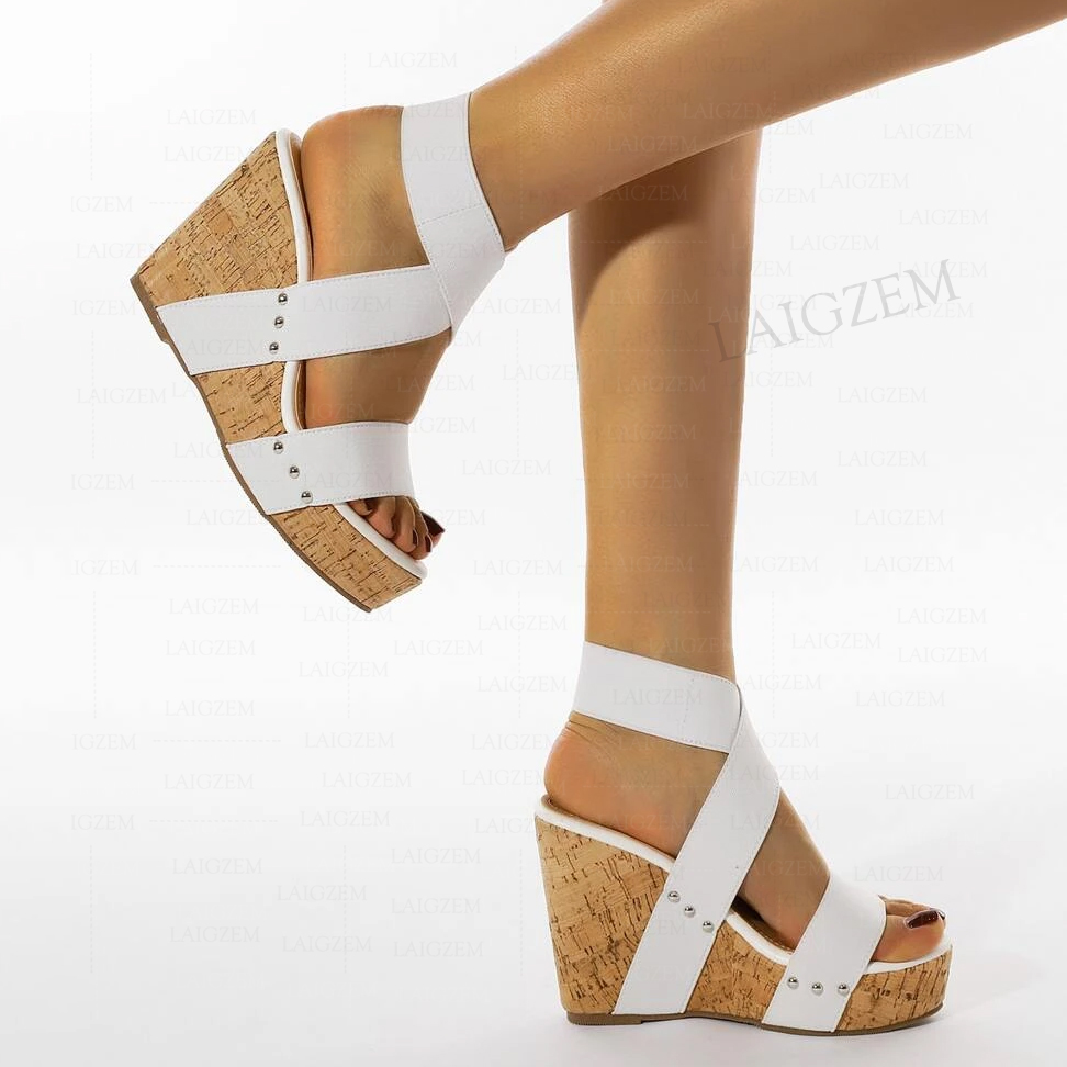 BERZIMER Women Sandals Platfor – обзор и цена Cork Wedge Sandal