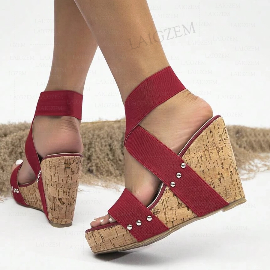BERZIMER Women Sandals Platfor – обзор и цена Cork Wedge Sandal