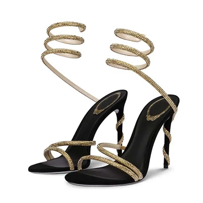 Eilyken Fashion Crystal Stilet – обзор и цена Ankle Strap Heels