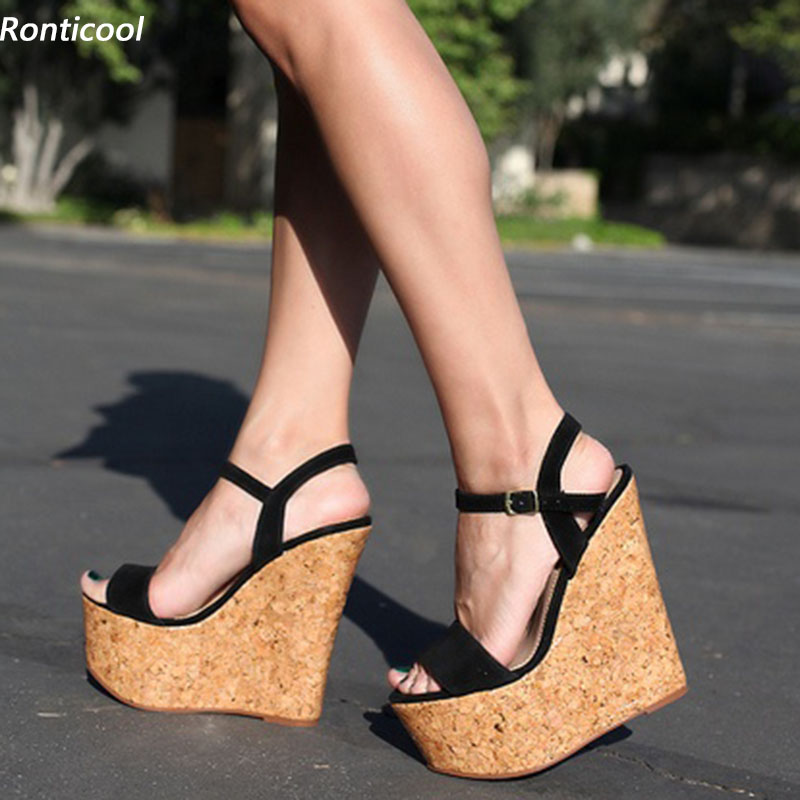 Ronticool Handmade Women Platf – обзор и цена Cork Wedge Sandal
