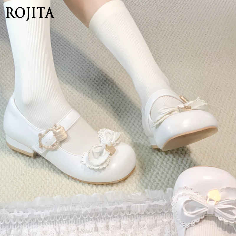 Women's Shoes Bowknot Lolita S – обзор и цена Ankle Strap Heels