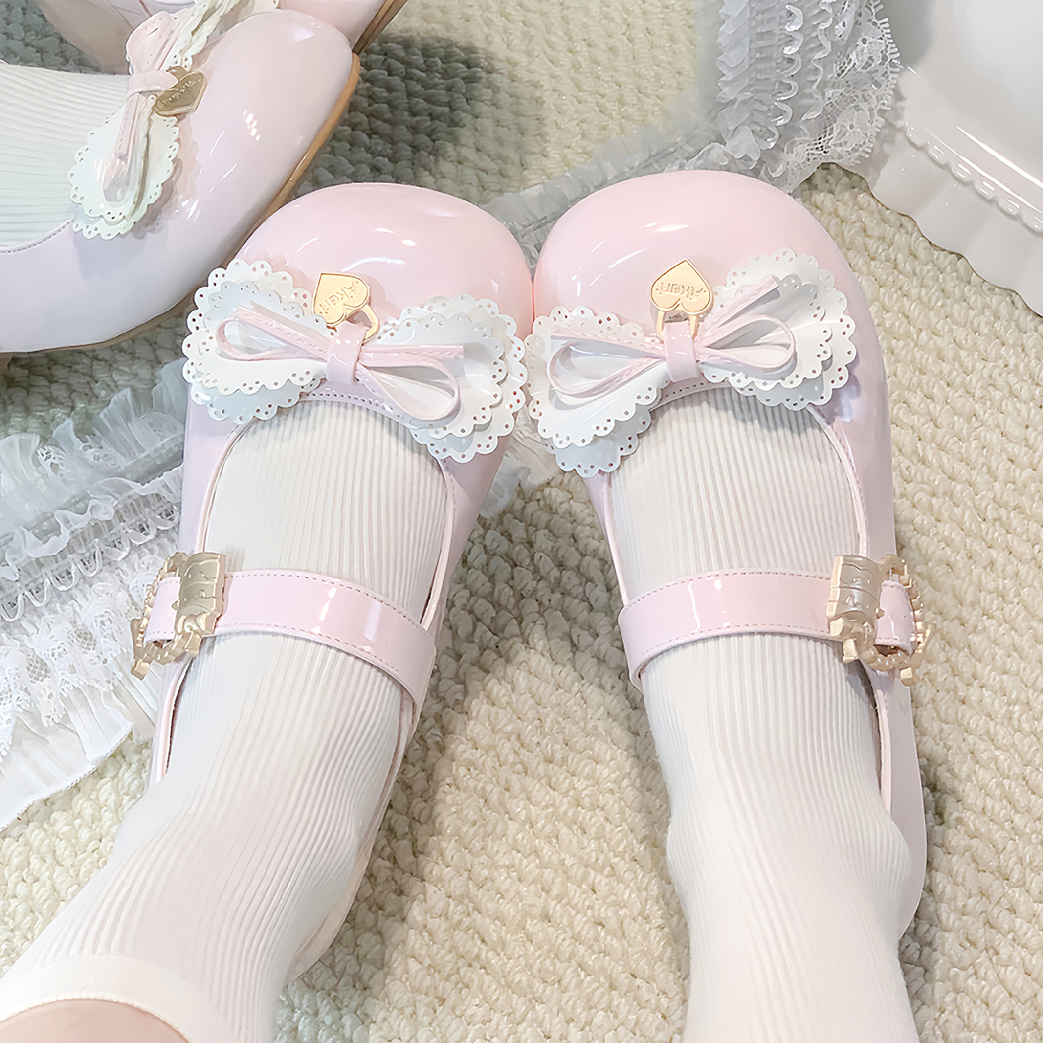 Women's Shoes Bowknot Lolita S – обзор и цена Ankle Strap Heels