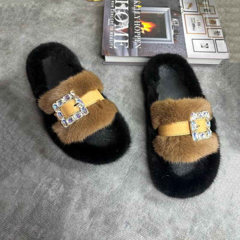 Mink Fur Slippers Women's Real – обзор и цена Women Shoes Mules