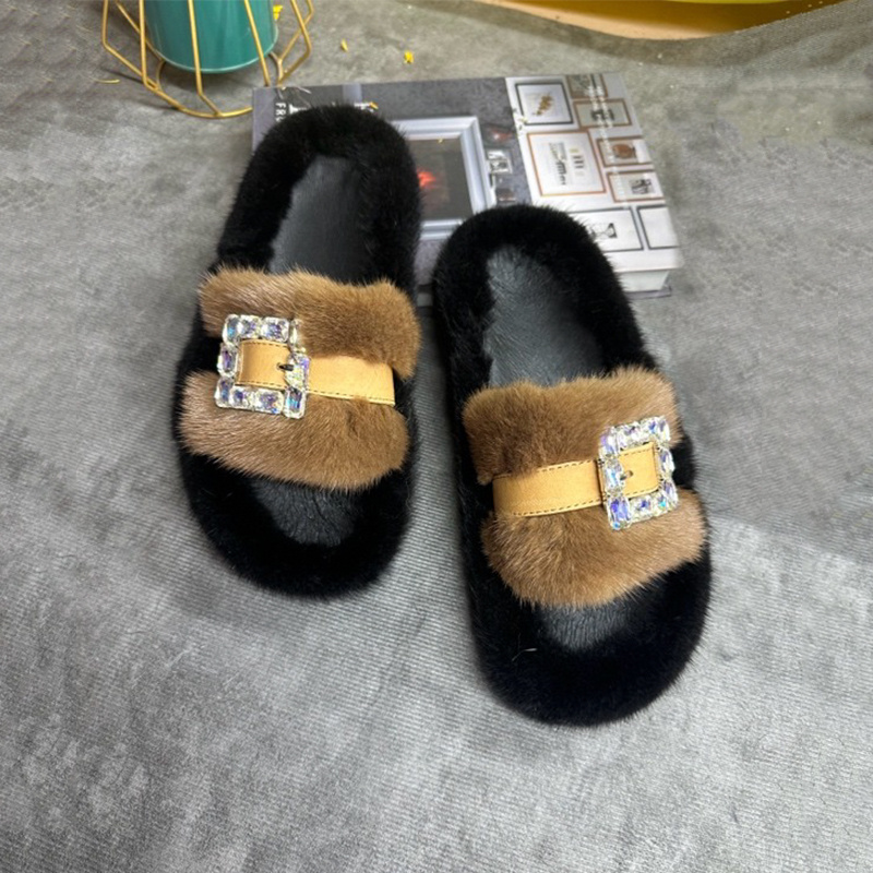 Mink Fur Slippers Women's Real – обзор и цена Women Shoes Mules