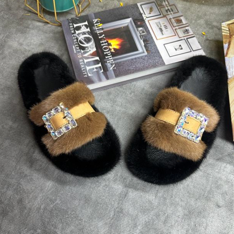 Mink Fur Slippers Women's Real – обзор и цена Women Shoes Mules