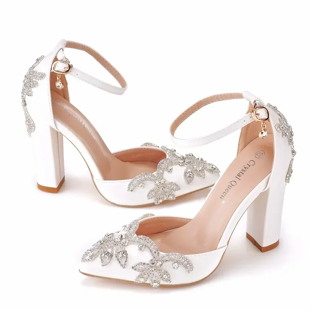 2026 Thick Heel Pointed Toe Sh – обзор и цена Rhinestone Sandal Women