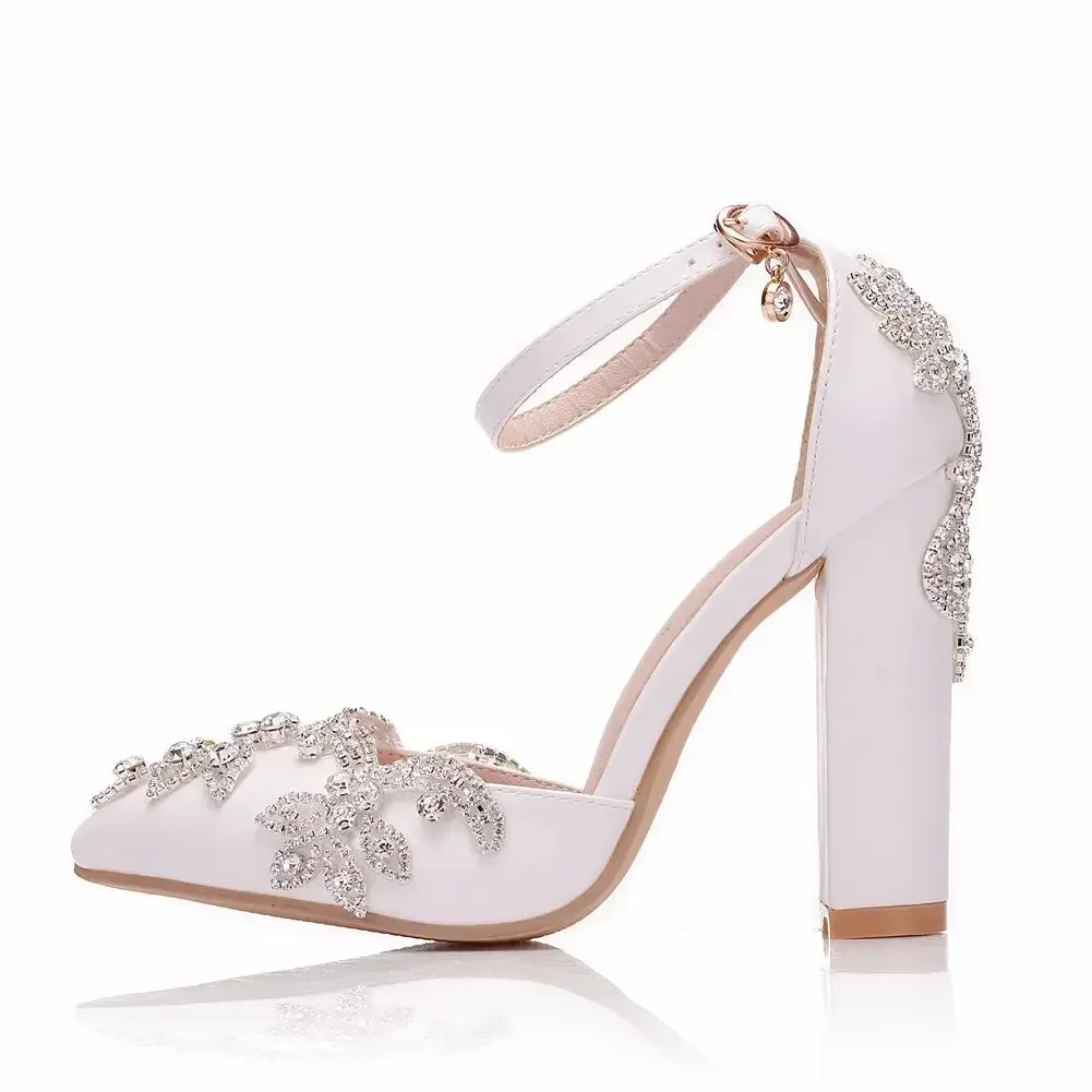 2026 Thick Heel Pointed Toe Sh – обзор и цена Rhinestone Sandal Women