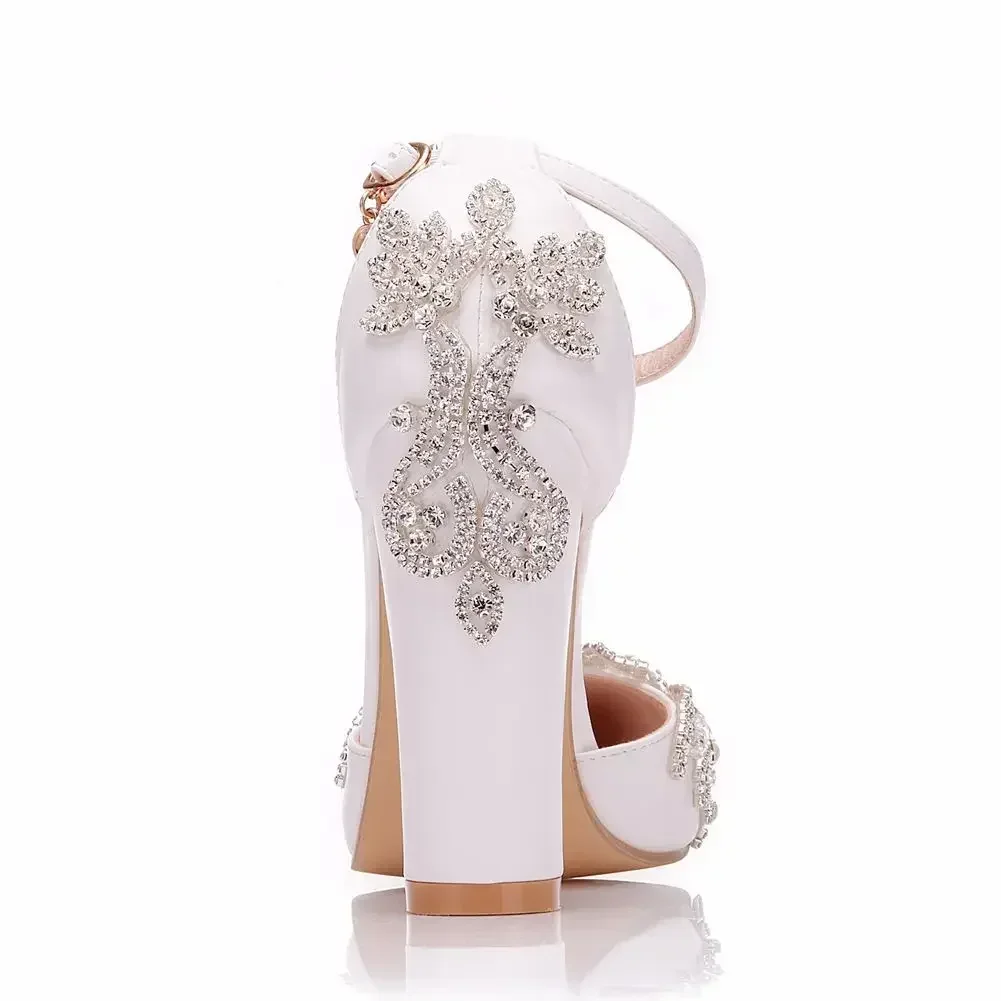 2026 Thick Heel Pointed Toe Sh – обзор и цена Rhinestone Sandal Women