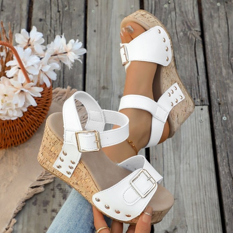 Womens Summer Wedge Sandals Pl – обзор и цена Cork Wedge Sandal