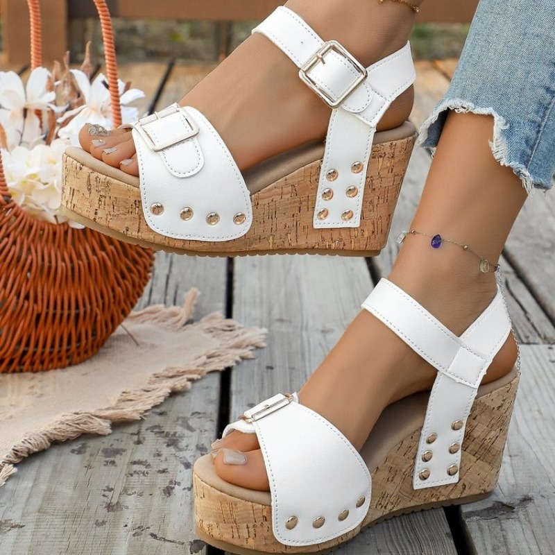Womens Summer Wedge Sandals Pl – обзор и цена Cork Wedge Sandal