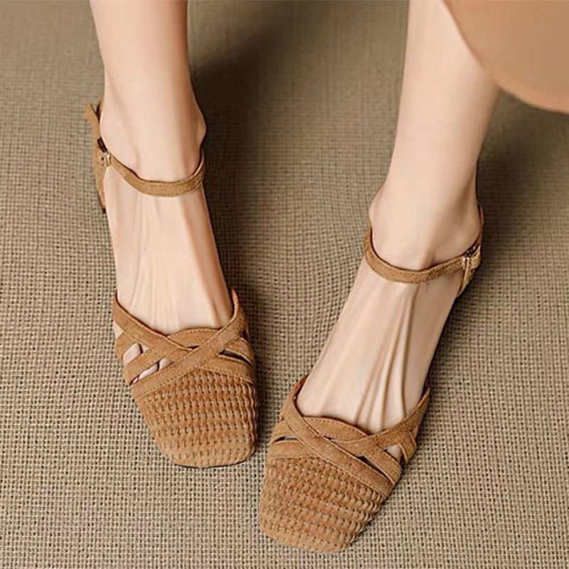 Retro Weave High Heel Sandals  – обзор и цена Ankle Strap Heels