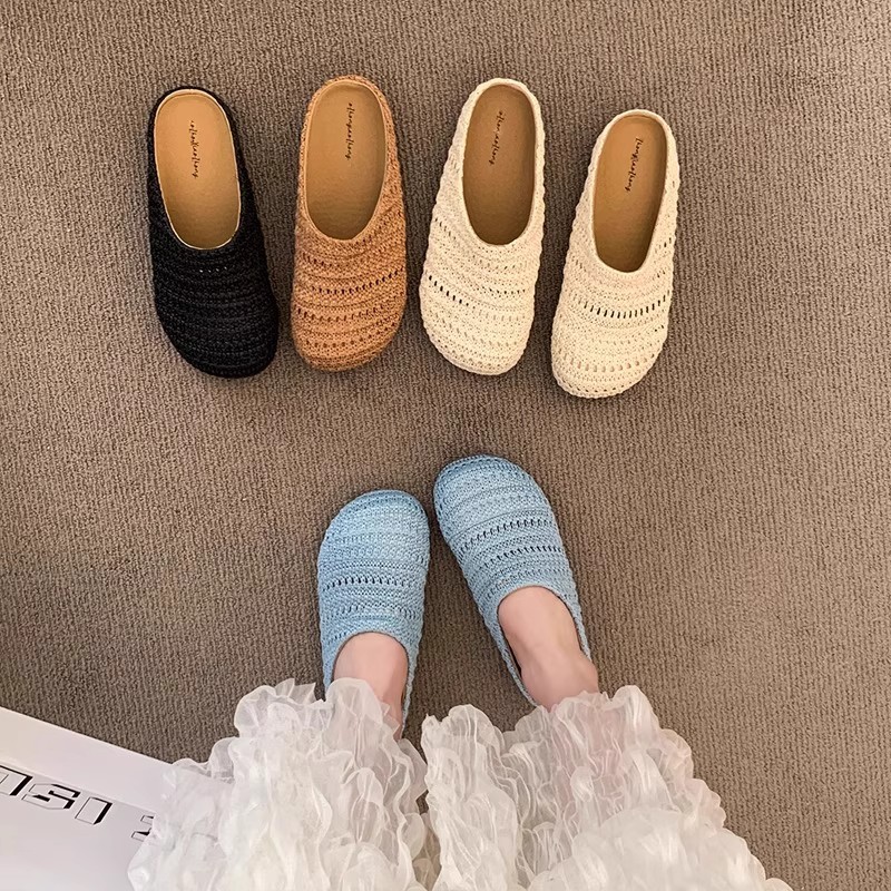 Women Raffia Woven Mule Slippe – обзор и цена Women Shoes Mules
