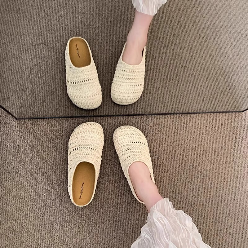 Women Raffia Woven Mule Slippe – обзор и цена Women Shoes Mules