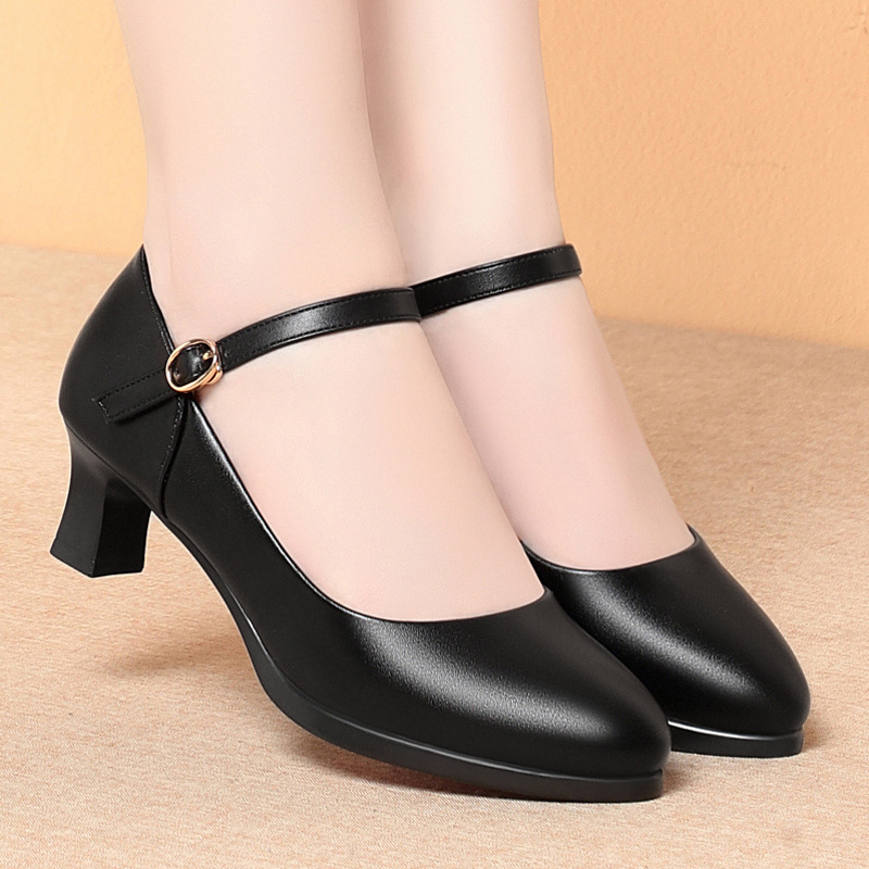 5cm Heels Flight Attendant Wor – обзор и цена Women Shoes Black