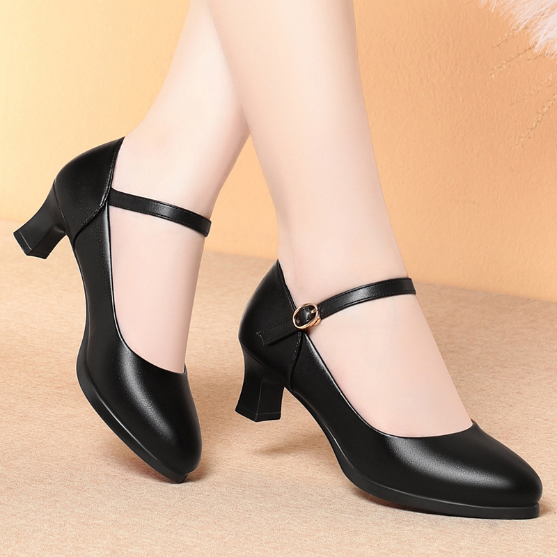 5cm Heels Flight Attendant Wor – обзор и цена Women Shoes Black