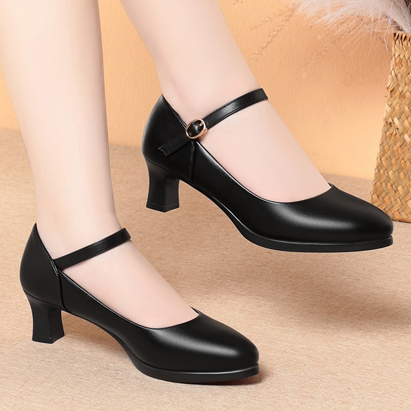 5cm Heels Flight Attendant Wor – обзор и цена Women Shoes Black