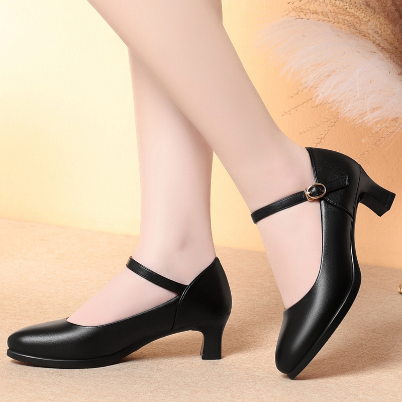 5cm Heels Flight Attendant Wor – обзор и цена Women Shoes Black