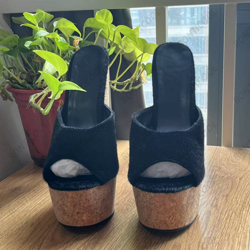 Ronticool Handmade Women's Bla – обзор и цена Cork Wedge Sandal