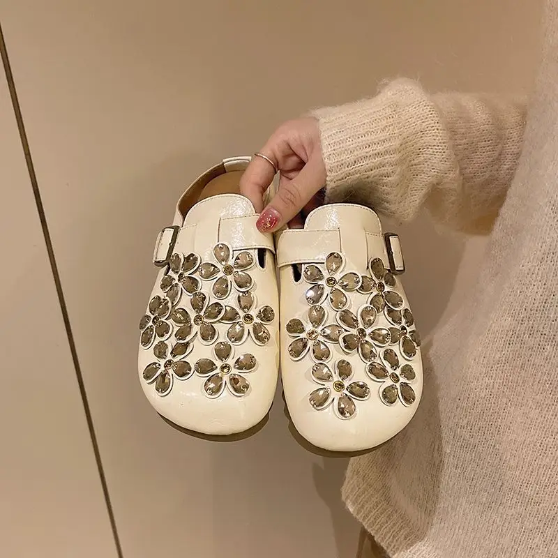 Women's Floral Rhinestone Buck – обзор и цена Women Shoes Mules