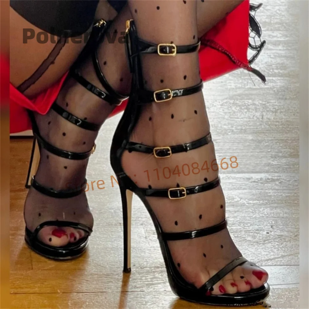 Multi-Buckle Straps Black Leat – обзор и цена Women'S Shoes In Size 12