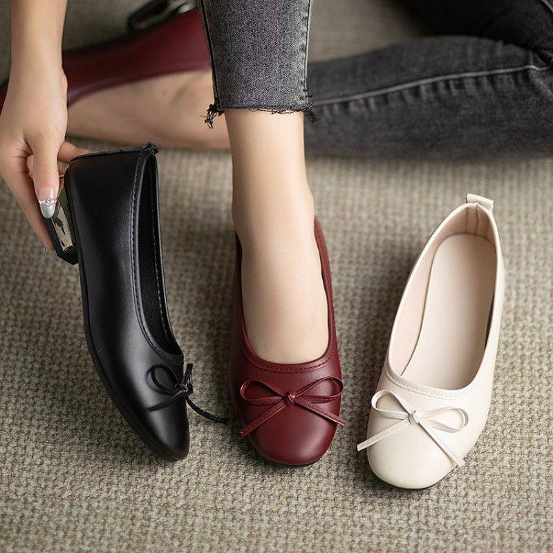 Elegant Bowknot Flat Shoes for – обзор и цена Women Shoes Black