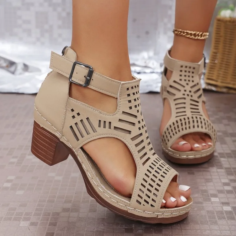 Roman Style Women'S Sandals Br – обзор и цена Cork Wedge Sandal