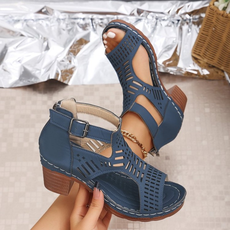 Roman Style Women'S Sandals Br – обзор и цена Cork Wedge Sandal