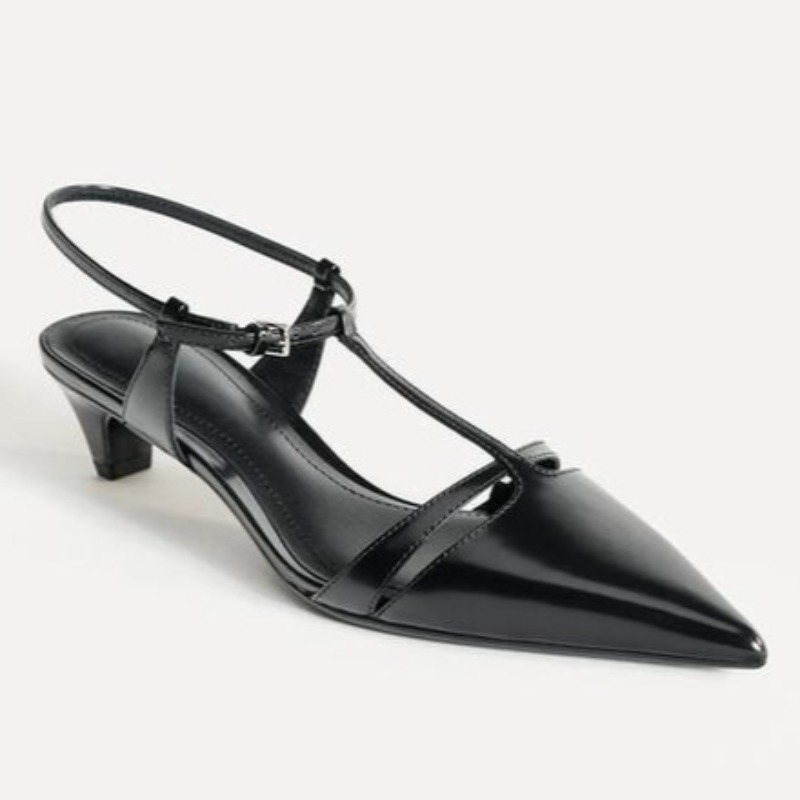 Patent Leather Kitten Heel Wom – обзор и цена Ankle Strap Heels