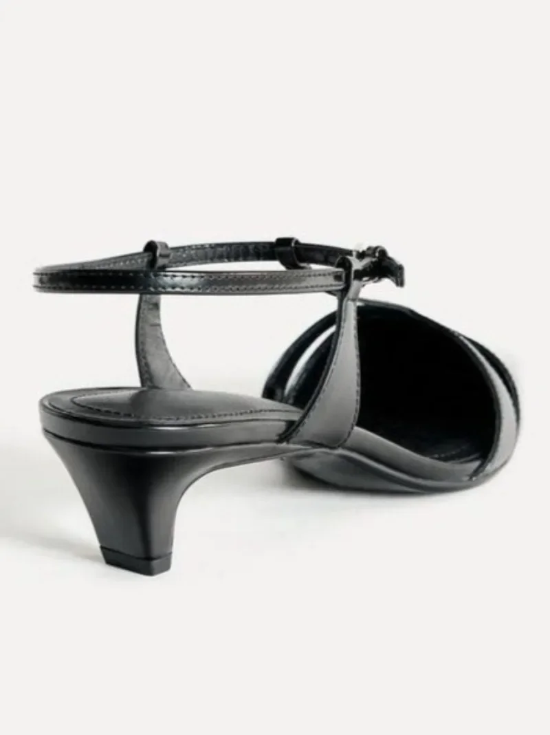 Patent Leather Kitten Heel Wom – обзор и цена Ankle Strap Heels