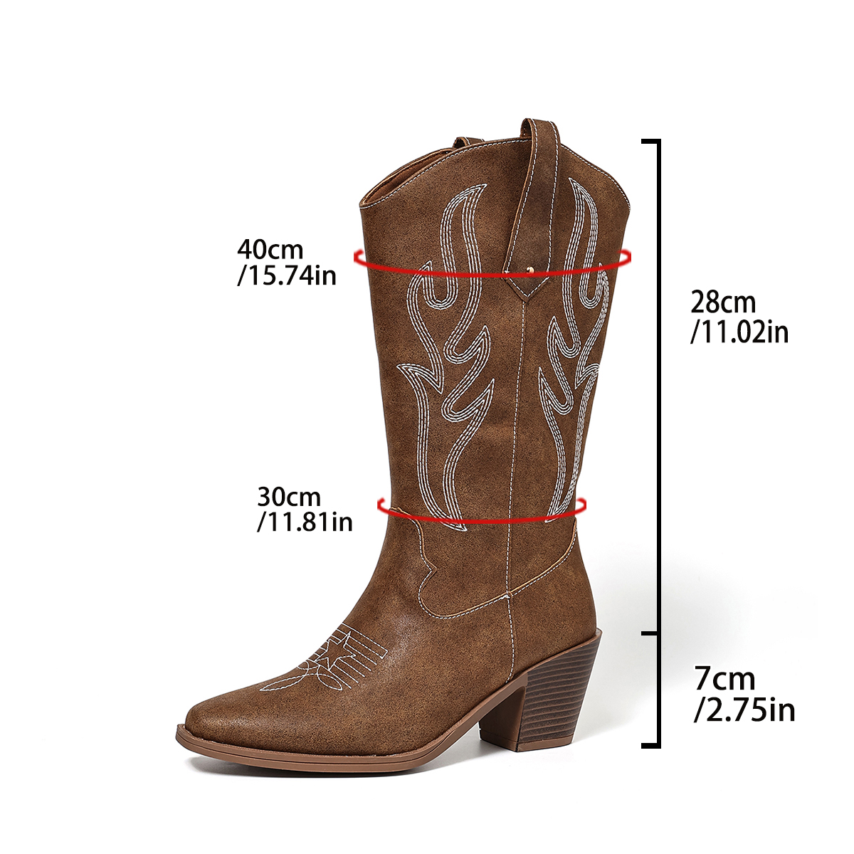 Women's Boots, Retro Brown Wes – обзор и цена Western Cowgirl Boot