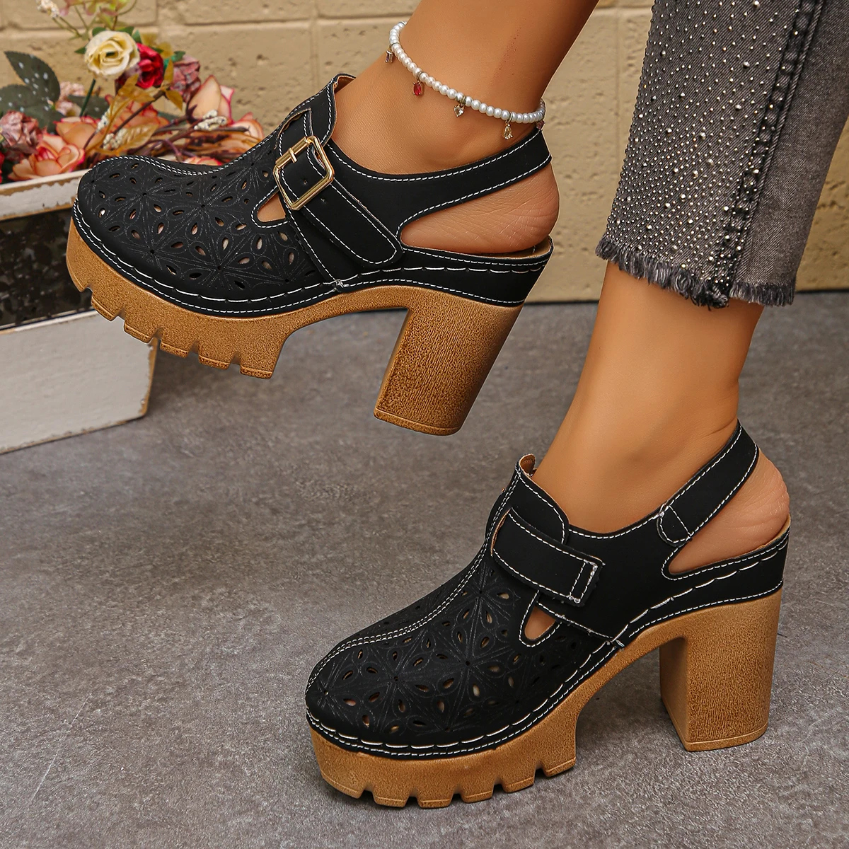 Large Size Women's Thick Heel  – обзор и цена Women'S Shoes Plus Size