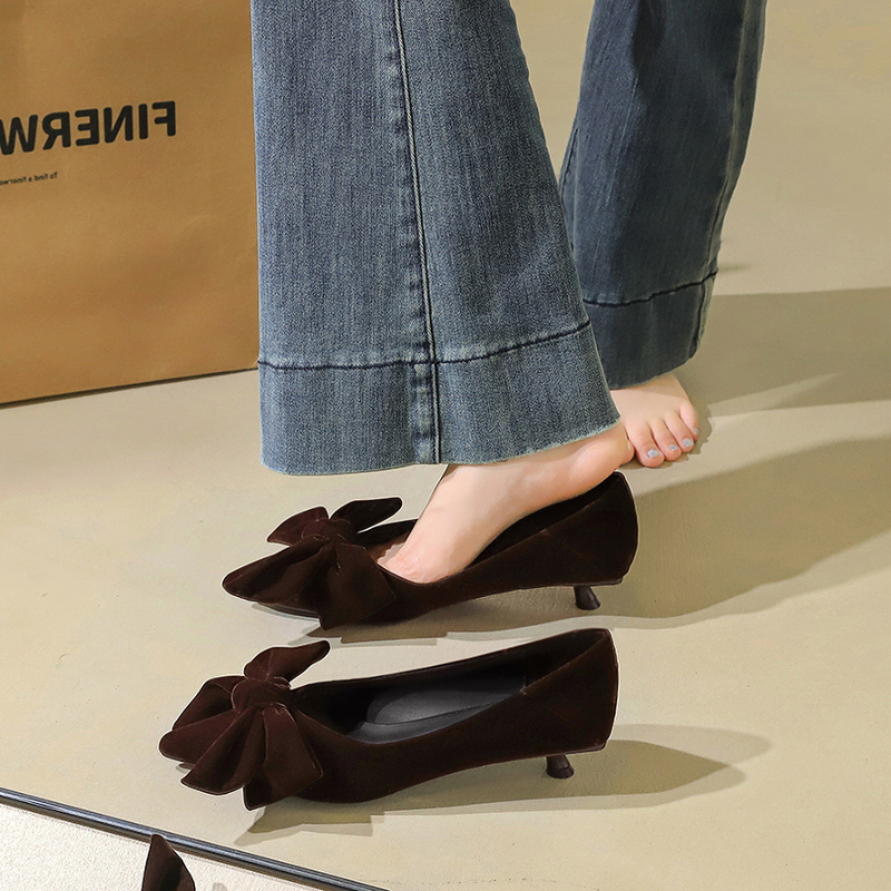 Korean Temperament Suede Stile – обзор и цена Ankle Strap Heels