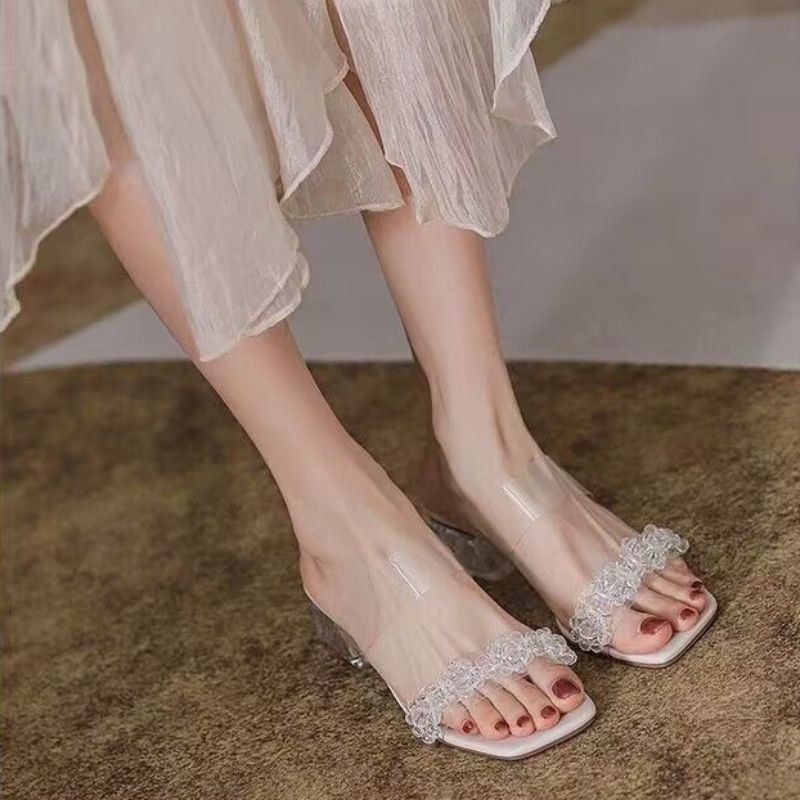 Slides Rhenstone Summer Crysta – обзор и цена Women Shoes Ysl